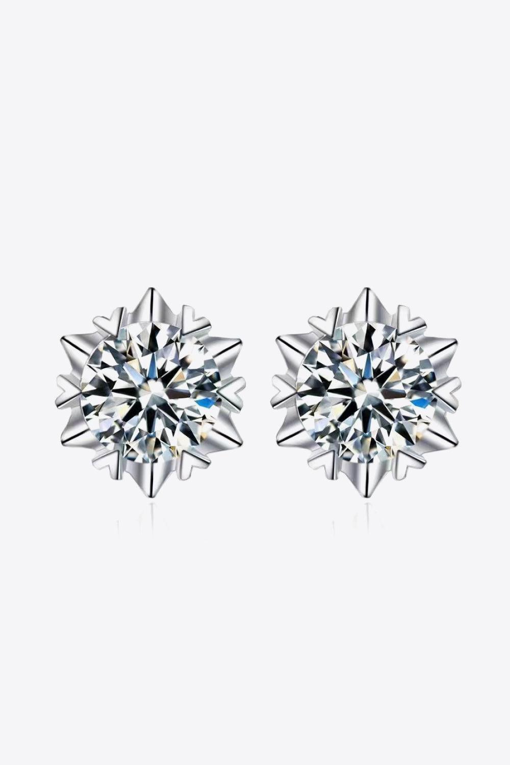 Luxurious Shine 4 Carat Moissanite Stud Earrings - MXSTUDIO.COM