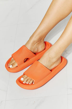 MMShoes Non Slip Open Toe Orange Slides - MXSTUDIO.COM