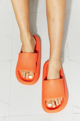 MMShoes Non Slip Open Toe Orange Slides - MXSTUDIO.COM