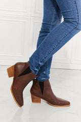 MMShoes Retro-Inspired Women's Chocolate Brown Booties - MXSTUDIO.COM