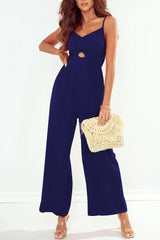 Magnetic Beauty Cutout Wide Leg Jumpsuit - MXSTUDIO.COM