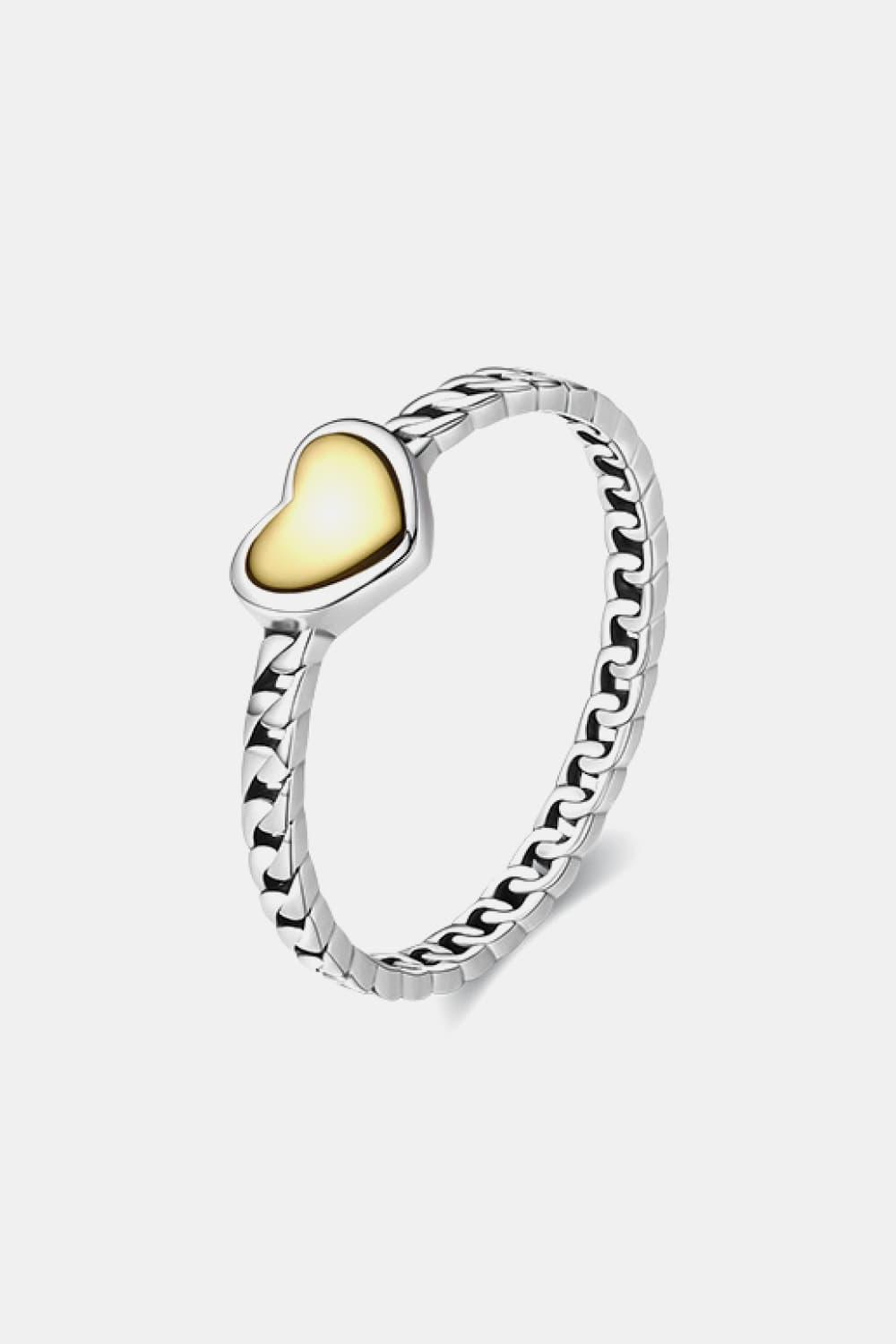 Make Perfect 925 Sterling Silver Heart Ring - MXSTUDIO.COM