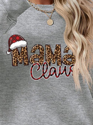 Mama Claus Graphic Christmas Sweatshirt-MXSTUDIO.COM