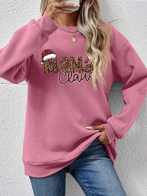 Mama Claus Graphic Christmas Sweatshirt-MXSTUDIO.COM