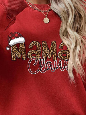 Mama Claus Graphic Christmas Sweatshirt-MXSTUDIO.COM