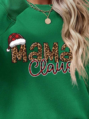 Mama Claus Graphic Christmas Sweatshirt-MXSTUDIO.COM