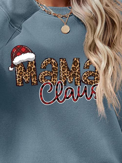 Mama Claus Graphic Christmas Sweatshirt-MXSTUDIO.COM