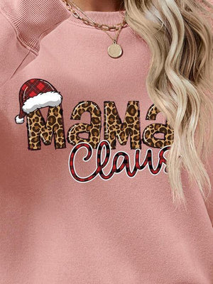 Mama Claus Graphic Christmas Sweatshirt-MXSTUDIO.COM