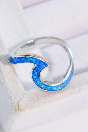 Matchless 925 Sterling Silver Cobalt Blue Opal Ring - MXSTUDIO.COM