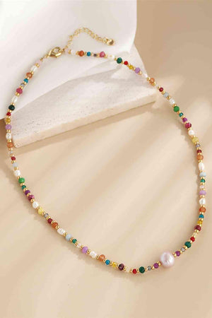 Meaningful Multicolored Beaded Necklace-MXSTUDIO.COM