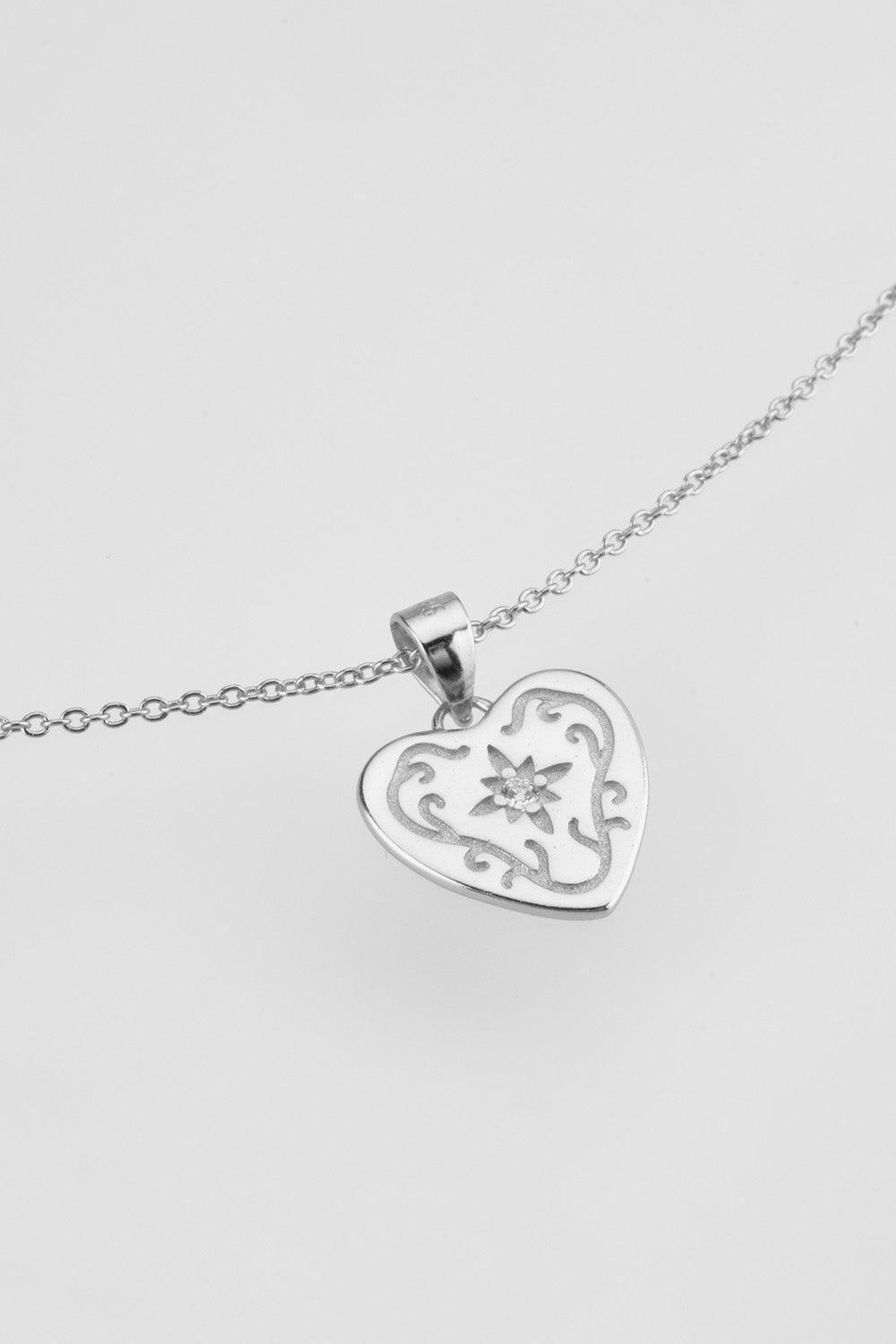 Meaningful Sterling Silver Heart Necklace - MXSTUDIO.COM