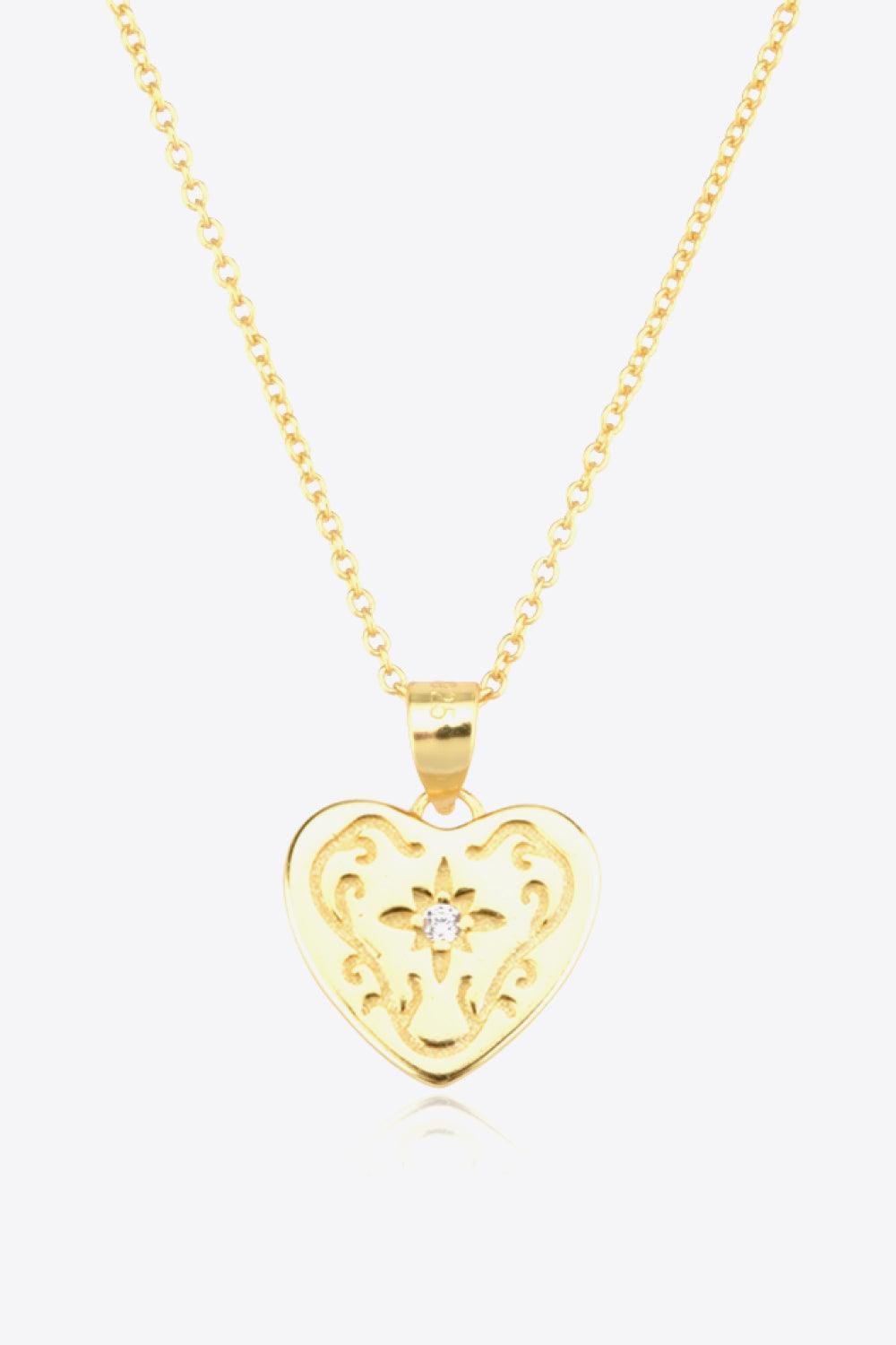 Meaningful Sterling Silver Heart Necklace - MXSTUDIO.COM