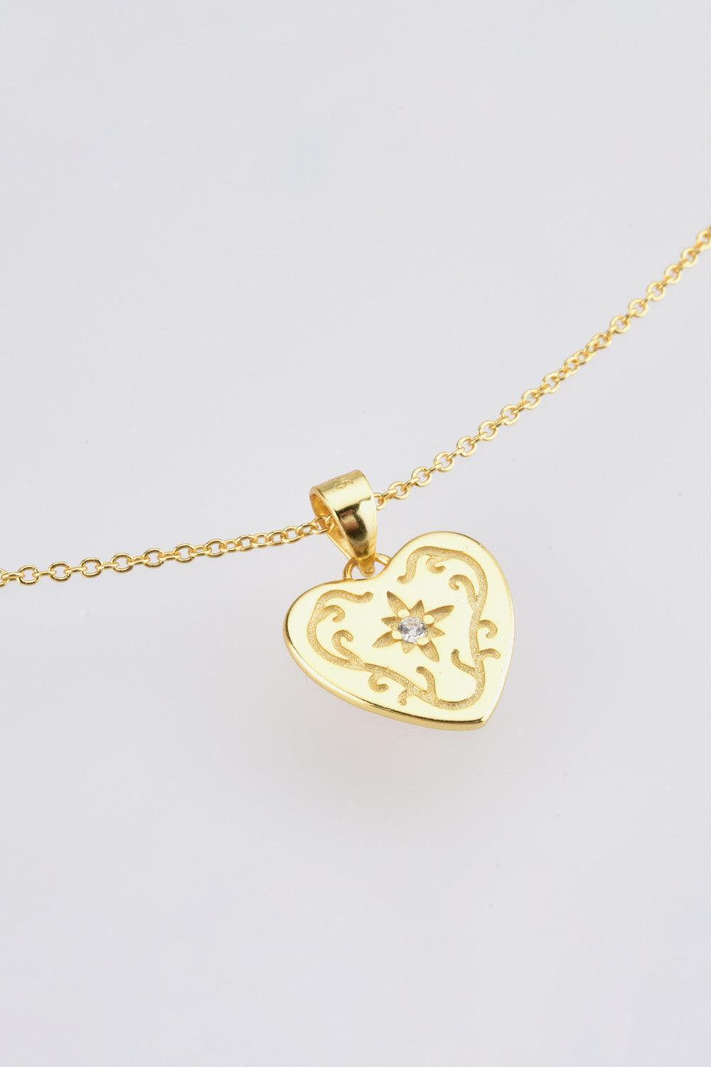 Meaningful Sterling Silver Heart Necklace - MXSTUDIO.COM