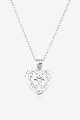 Meaningful Sterling Silver Heart Necklace - MXSTUDIO.COM