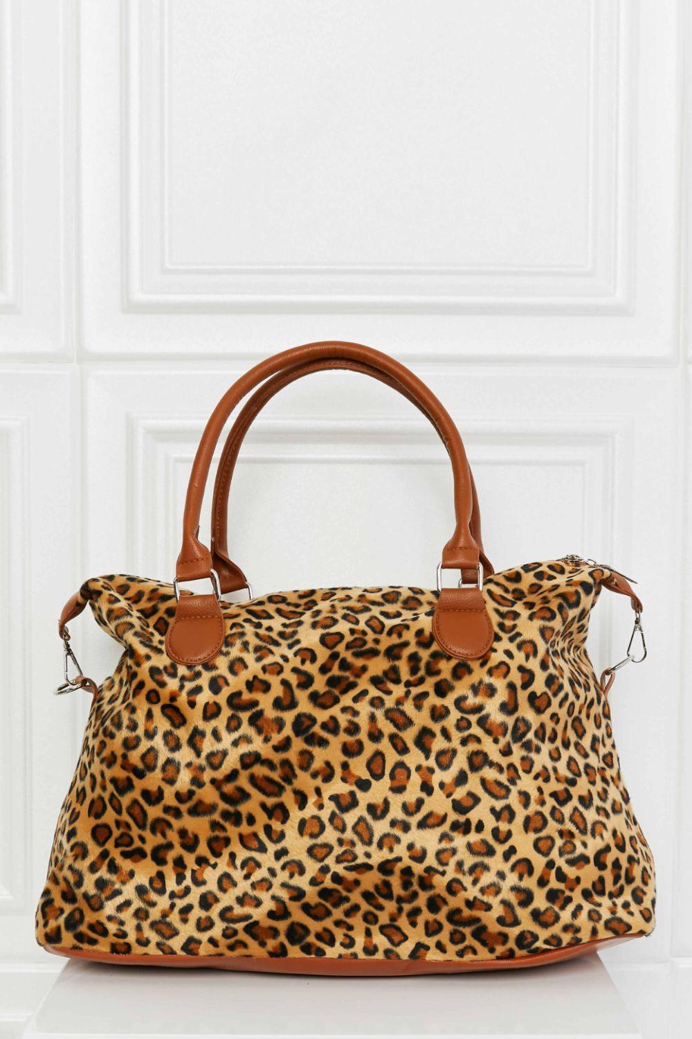 Medium Size Animal Print Brushed Weekender Bag - MXSTUDIO.COM