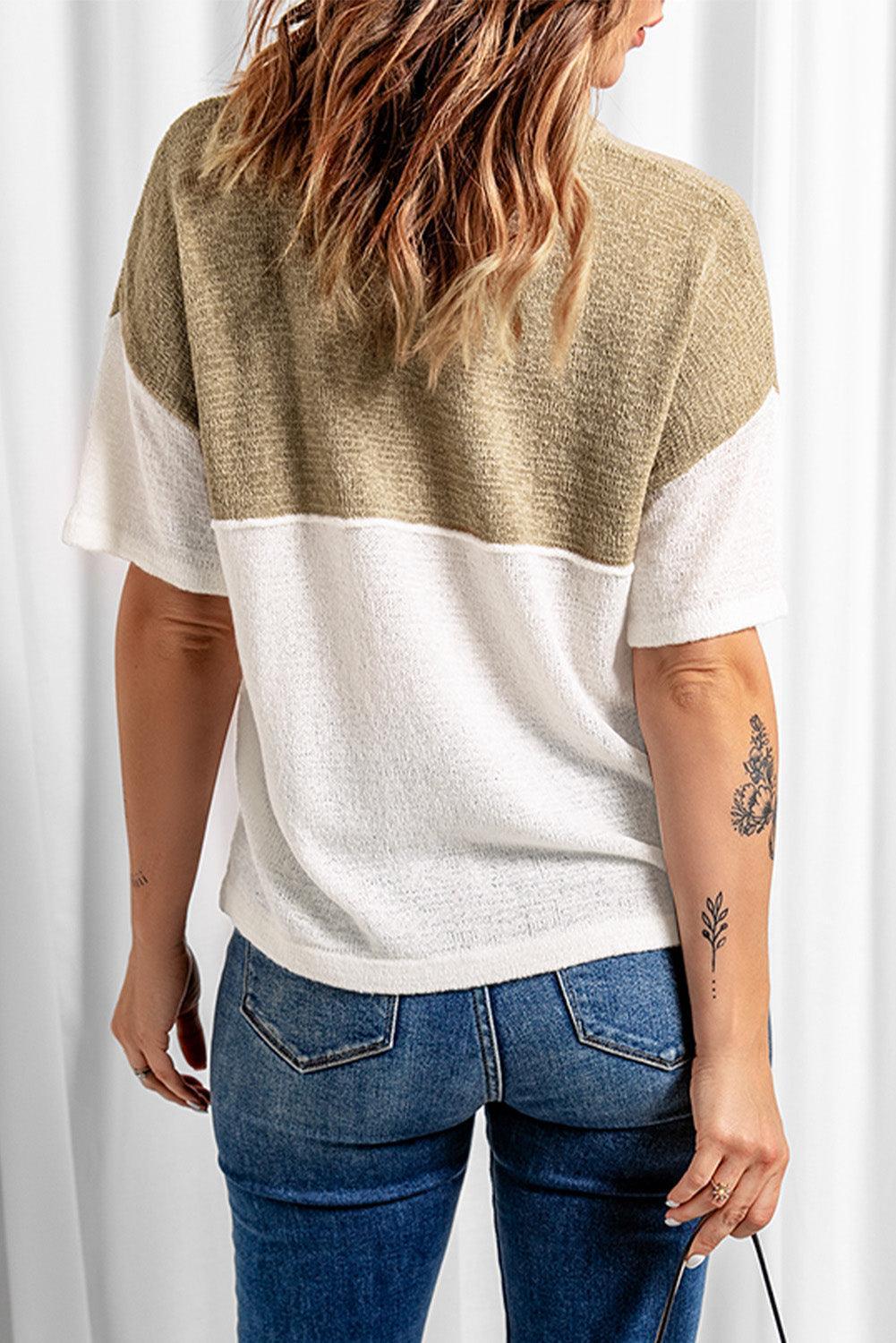 Mellow Knit Short Sleeve Top - MXSTUDIO.COM