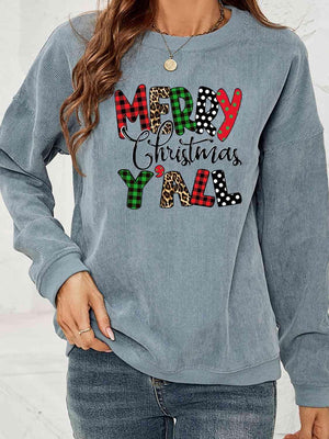 Merry Christmas Y'All Women Long Sleeve Sweatshirt-MXSTUDIO.COM