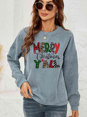 Merry Christmas Y'All Women Long Sleeve Sweatshirt-MXSTUDIO.COM