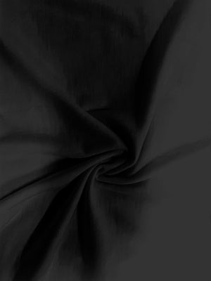 a close up of a black fabric