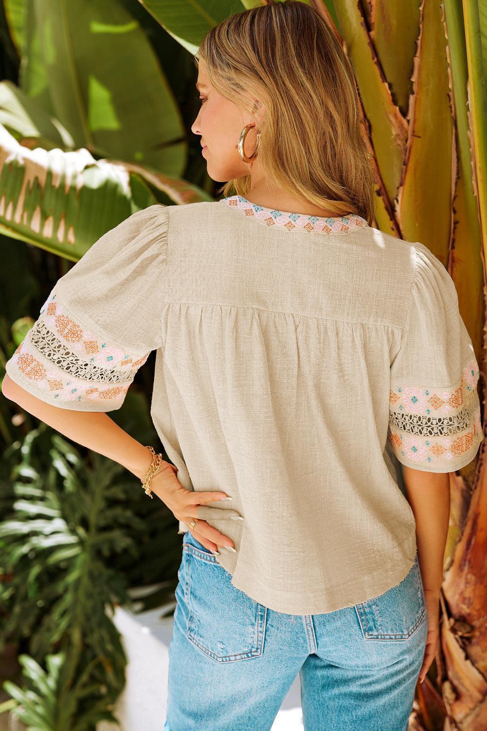 Mesmeric Summer Tassel Bohemian Blouse - MXSTUDIO.COM