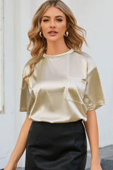 Mesmerizing Dropped Shoulder Top - MXSTUDIO.COM