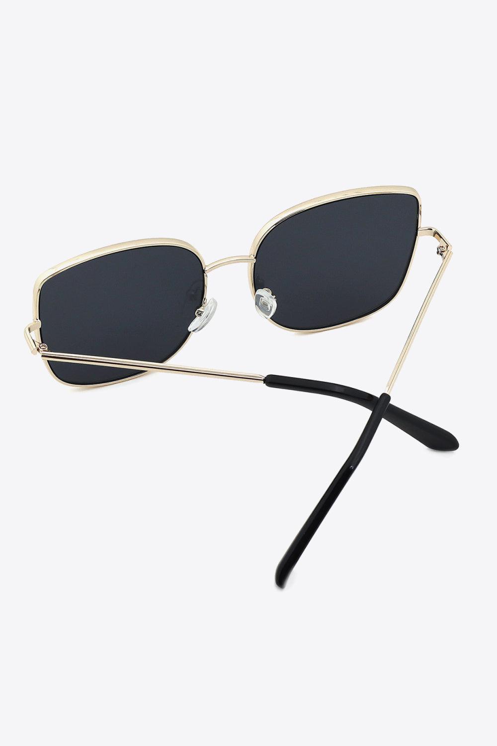 Metal Frame Black Wayfarer Acetate Sunglasses - MXSTUDIO.COM