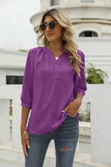 Mindset Is Everything Three Quarter Sleeve Blouse - MXSTUDIO.COM