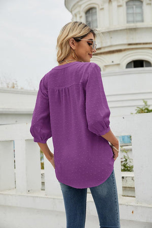 Mindset Is Everything Three Quarter Sleeve Blouse - MXSTUDIO.COM