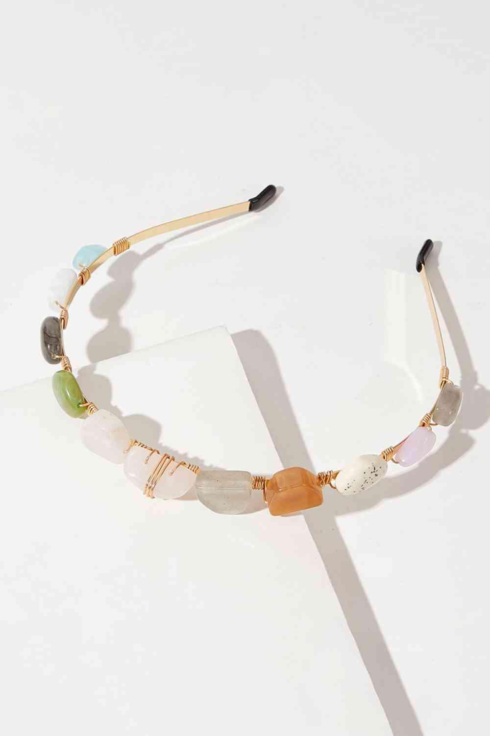 Modern Multicolor Resin Copper Headband-MXSTUDIO.COM