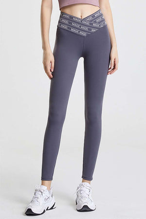 Moisture-Wicking Active V Waist Leggings - MXSTUDIO.COM