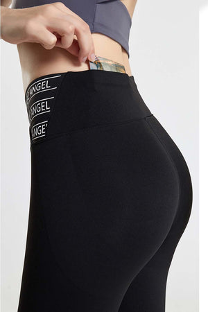 Moisture-Wicking Active V Waist Leggings - MXSTUDIO.COM