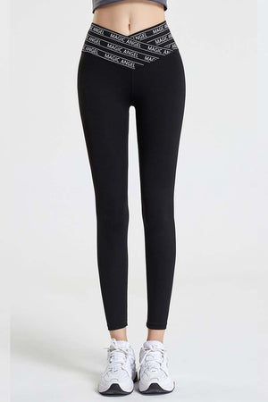 Moisture-Wicking Active V Waist Leggings - MXSTUDIO.COM