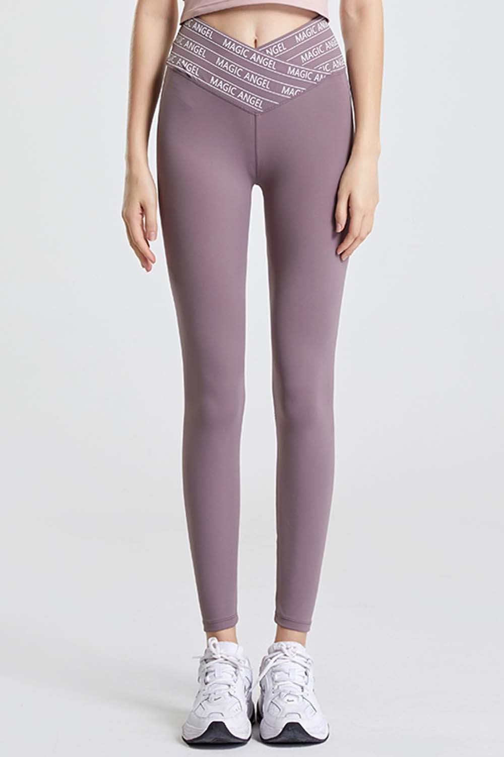 Moisture-Wicking Active V Waist Leggings - MXSTUDIO.COM