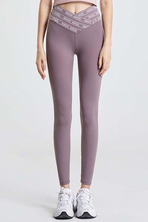 Moisture-Wicking Active V Waist Leggings - MXSTUDIO.COM