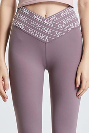 Moisture-Wicking Active V Waist Leggings - MXSTUDIO.COM