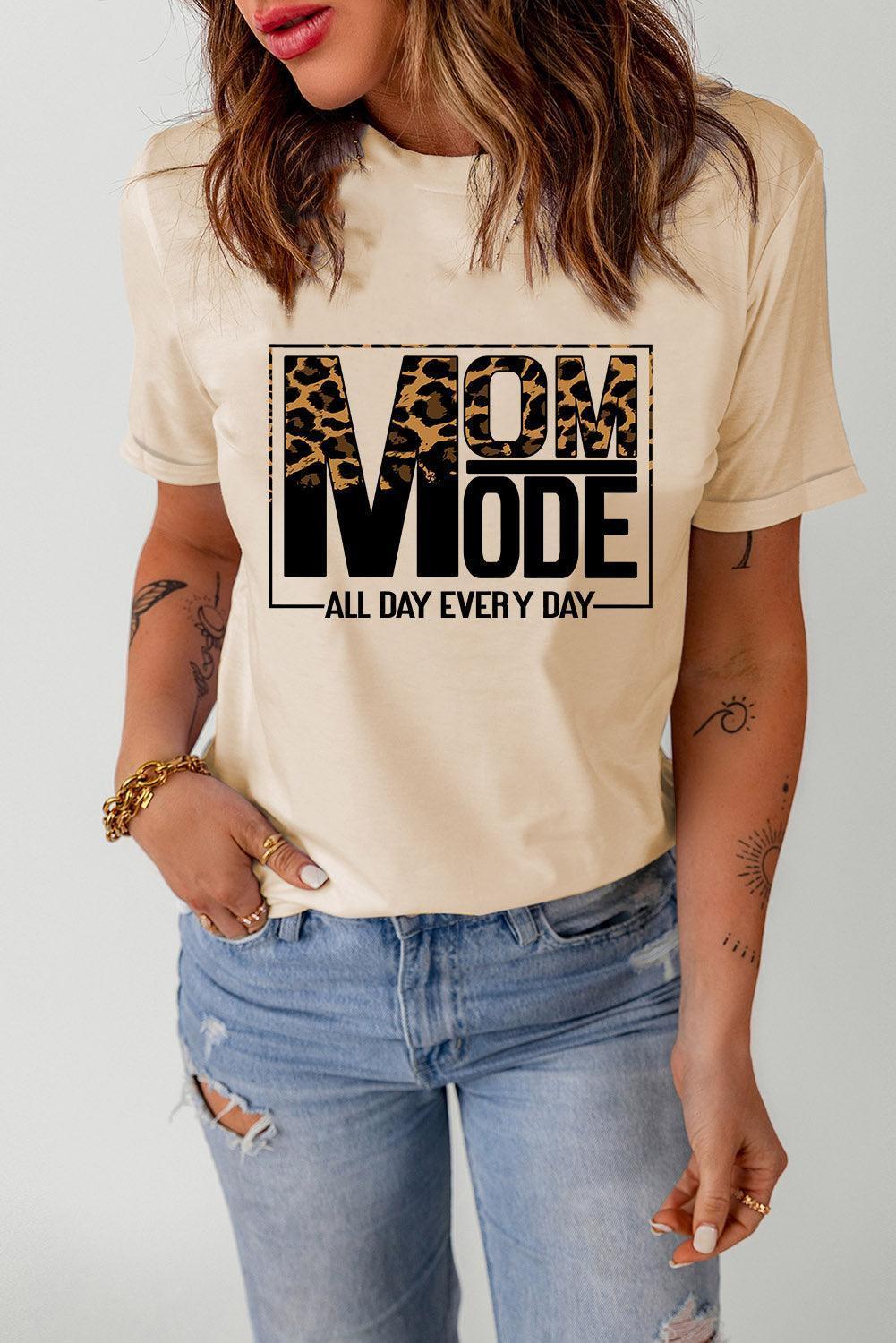 Mom Mode Short Sleeve Graphic Tee - MXSTUDIO.COM