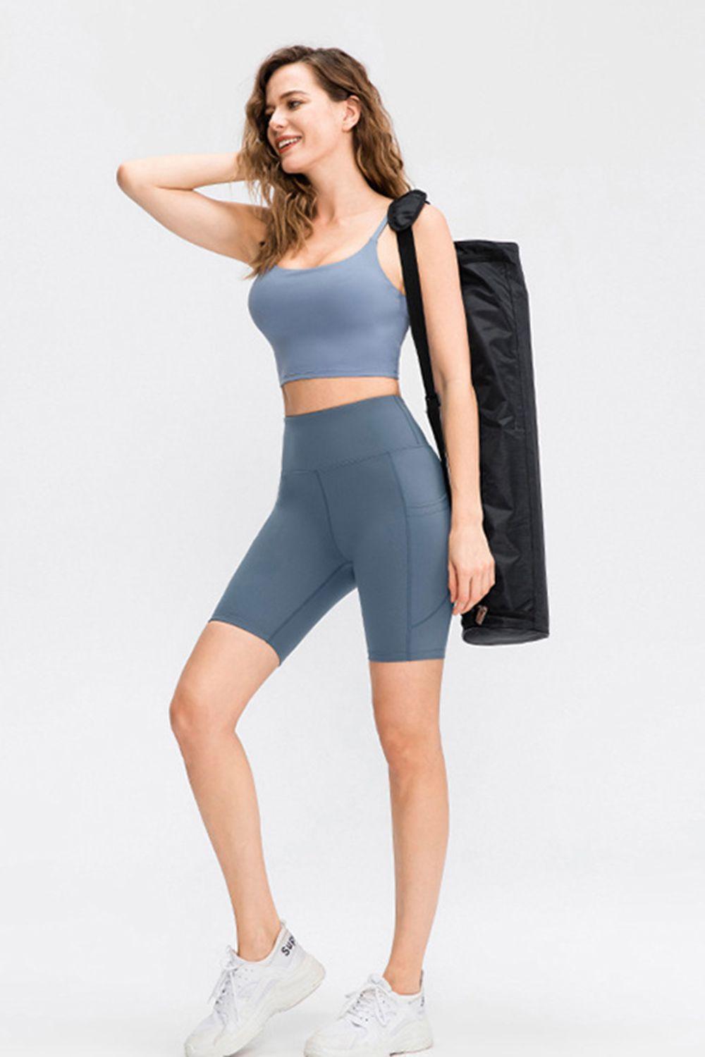 Move Easily Slim Fit Active Shorts With Pockets - MXSTUDIO.COM