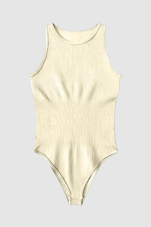 a women's bodysuit with a ribbed pattern
