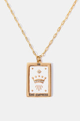 Mystique Touch Tarot Card Pendant Copper Necklace - MXSTUDIO.COM