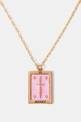 Mystique Touch Tarot Card Pendant Copper Necklace - MXSTUDIO.COM