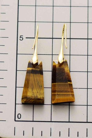 Natural Elegance Geometric Dangle Earrings-MXSTUDIO.COM