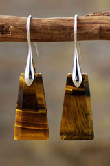 Natural Elegance Geometric Dangle Earrings-MXSTUDIO.COM