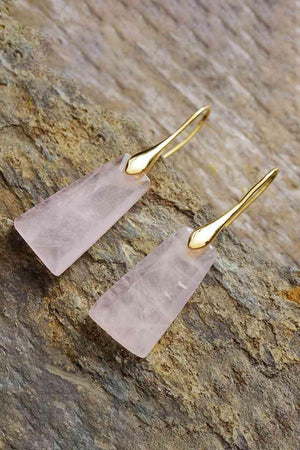 Natural Elegance Geometric Dangle Earrings-MXSTUDIO.COM