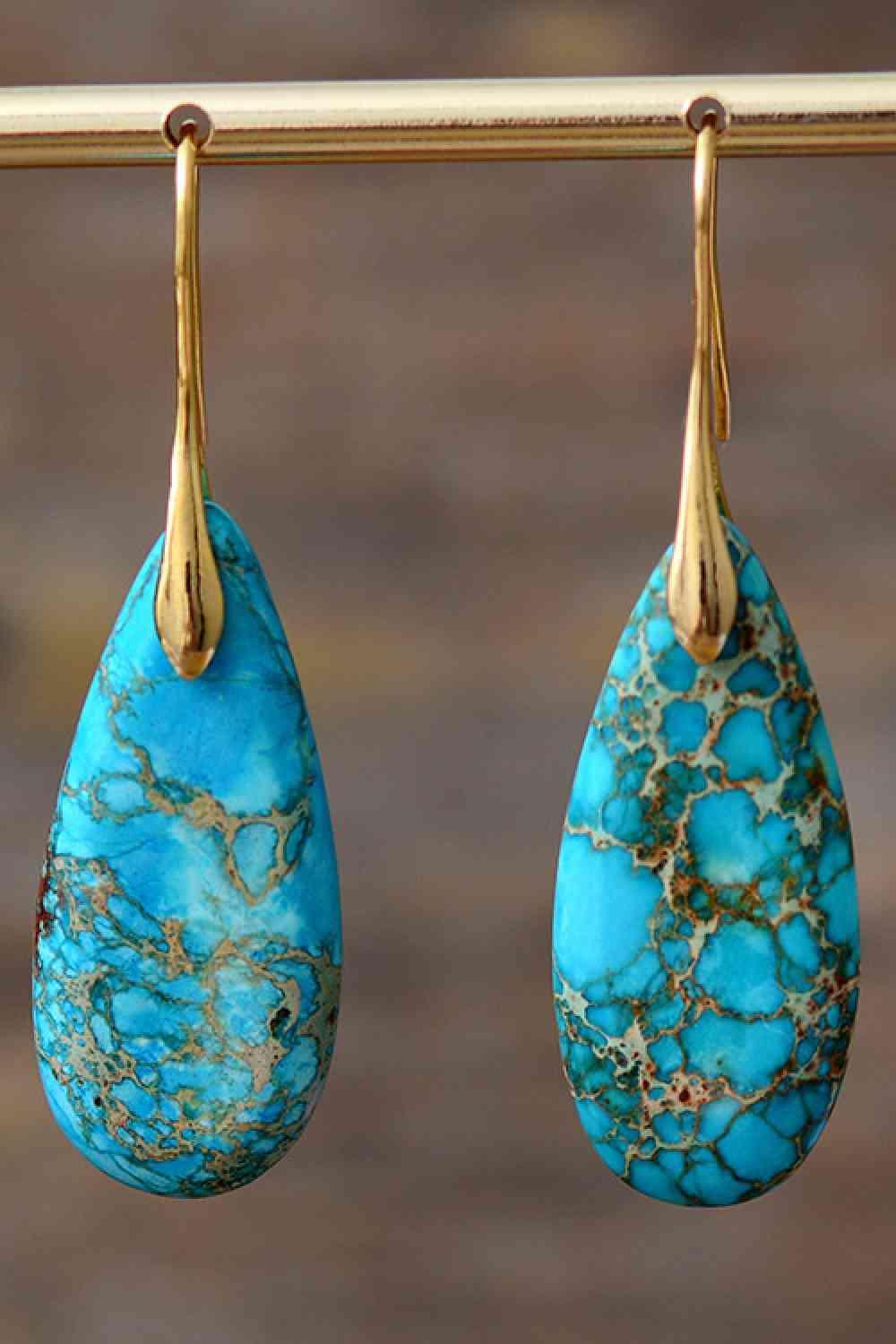 Nature Essence Teardrop Dangle Earrings-MXSTUDIO.COM