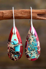 Nature Essence Teardrop Dangle Earrings-MXSTUDIO.COM