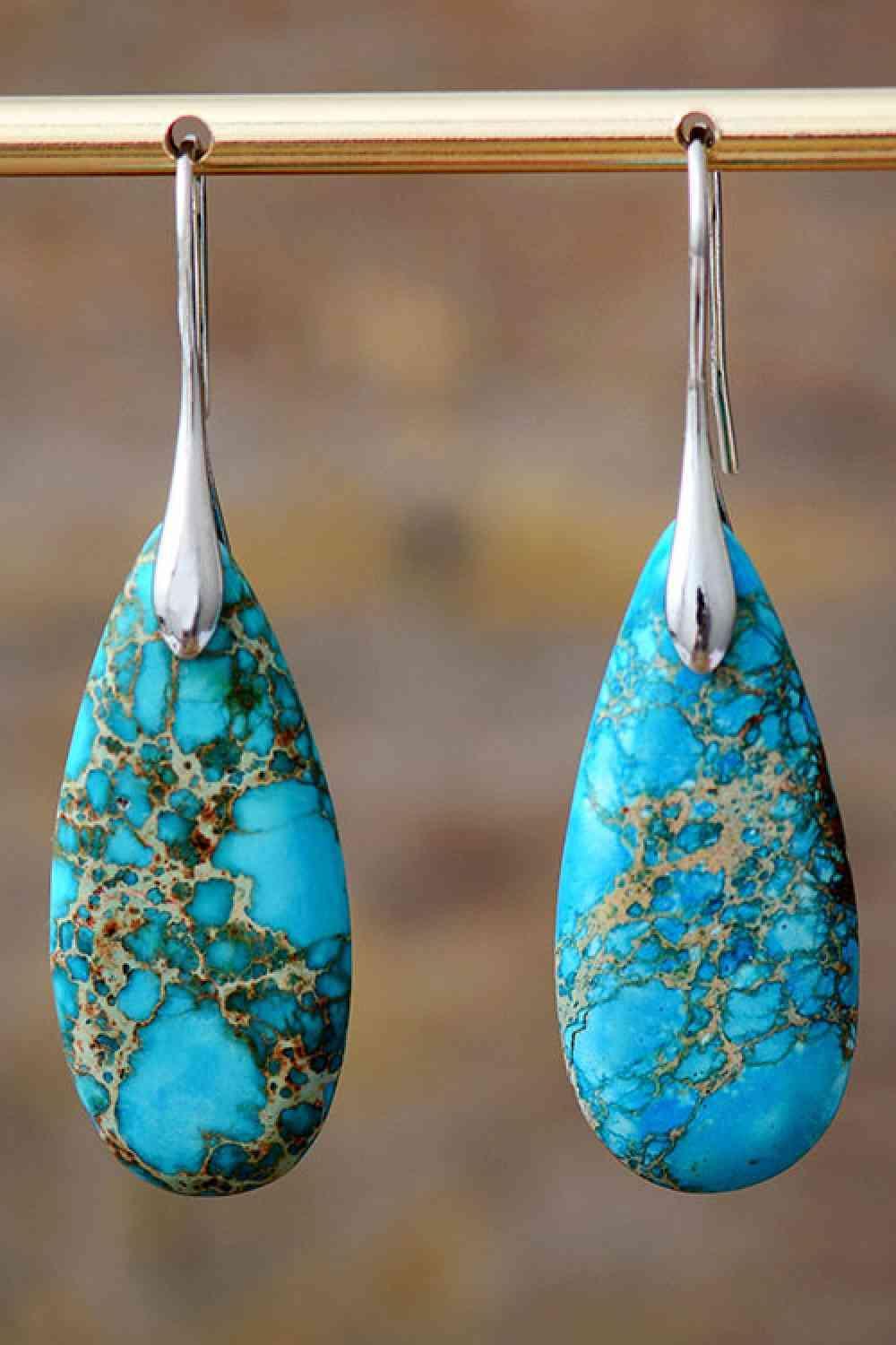 Nature Essence Teardrop Dangle Earrings-MXSTUDIO.COM