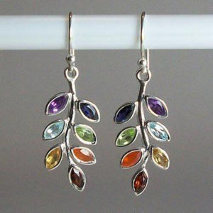 Nature Inspired Leaf Shaped Earrings-MXSTUDIO.COM