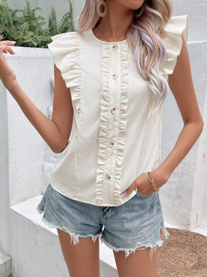 Never Be Average White Cap Sleeve Top - MXSTUDIO.COM