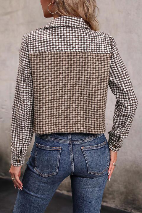 Never Out of Style Houndstooth Jacket-MXSTUDIO.COM