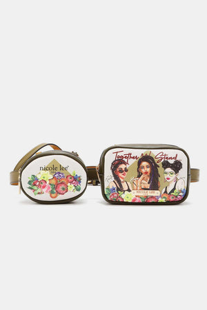 a couple of small purses sitting on top of each other